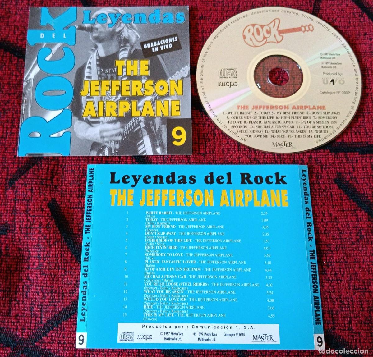CDs de m&uacute;sica: JEFFERSON AIRPLANE ** Leyendas Del Rock ** CD 1997