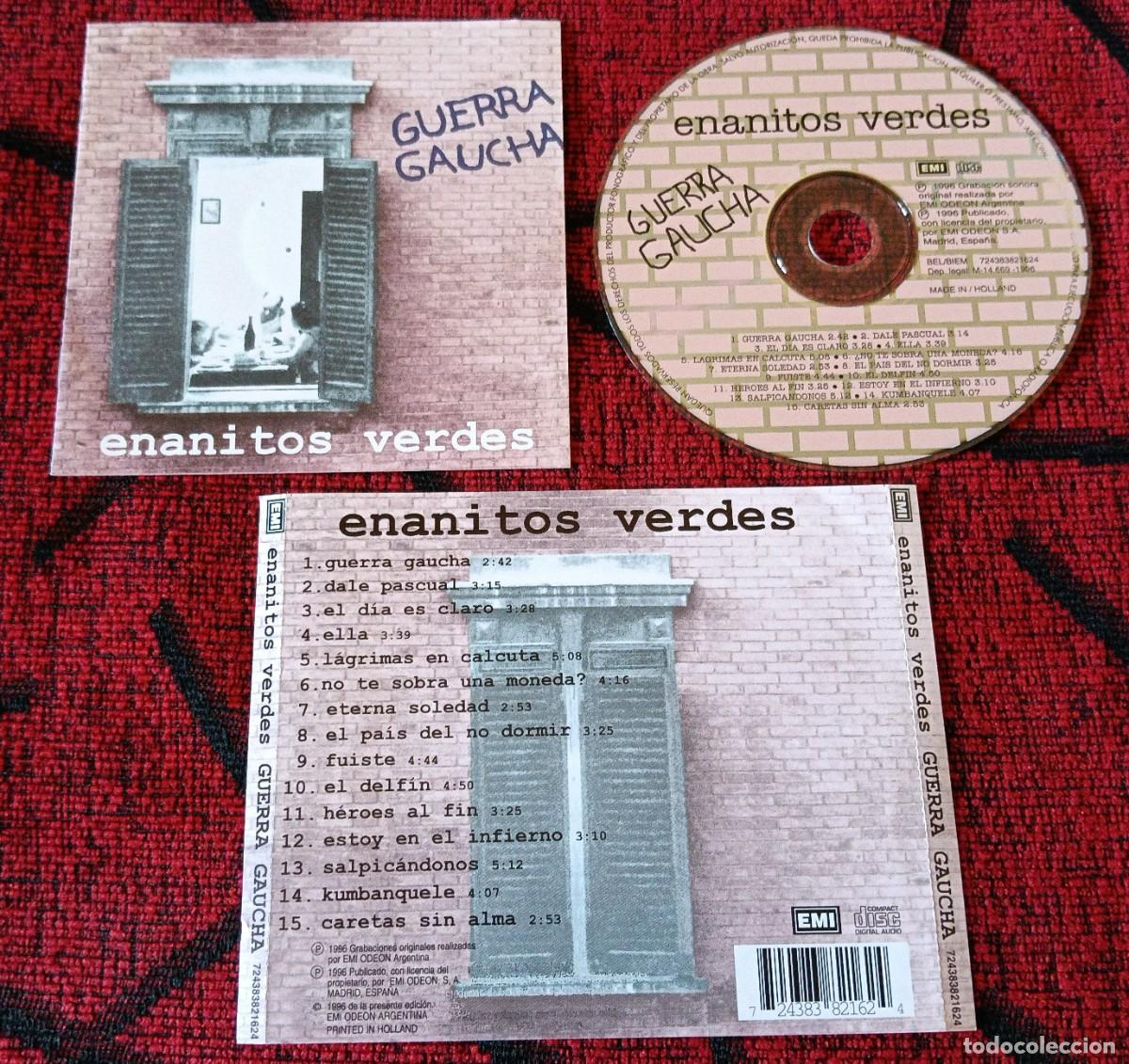 CDs de m&uacute;sica: ENANITOS VERDES ** Guerra Gaucha ** CD 1996