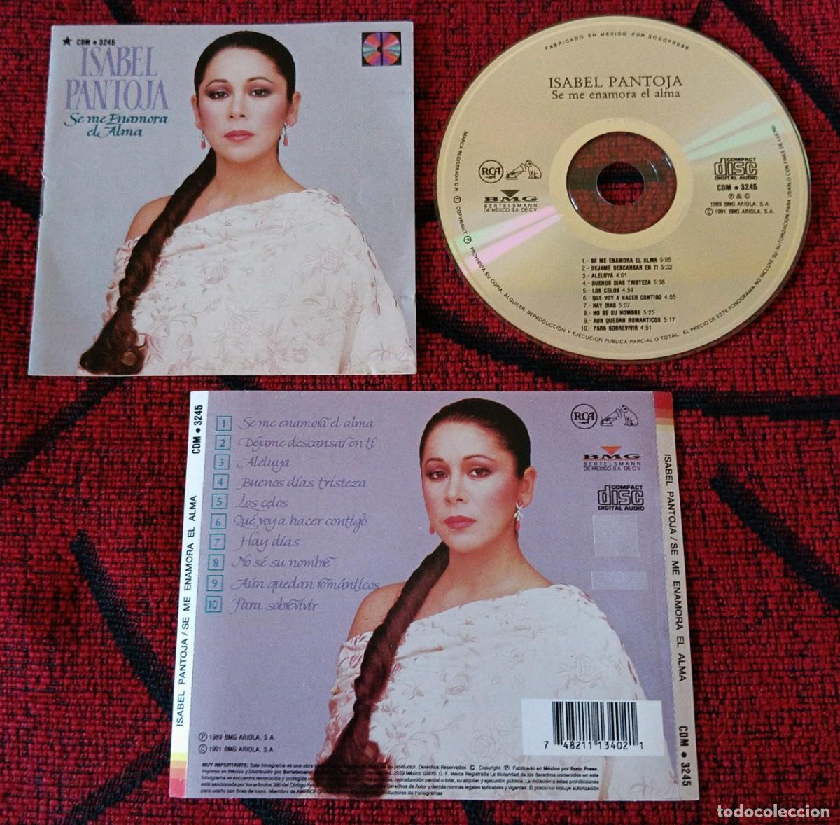 CDs de m&uacute;sica: ISABEL PANTOJA ** Se Me Enamora El Alma ** CD 1991 MEXICO