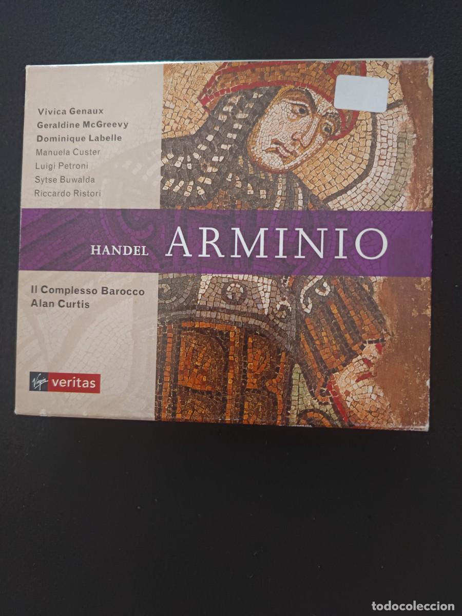 CDs de m&uacute;sica: 2CD. H&Auml;NDEL: ARMINIO. DIR: ALAN CURTIS. IL COMPLESSO BAROCCO. INT&Eacute;RP: VIVICA GENAUX, GERALDINE MCCGR