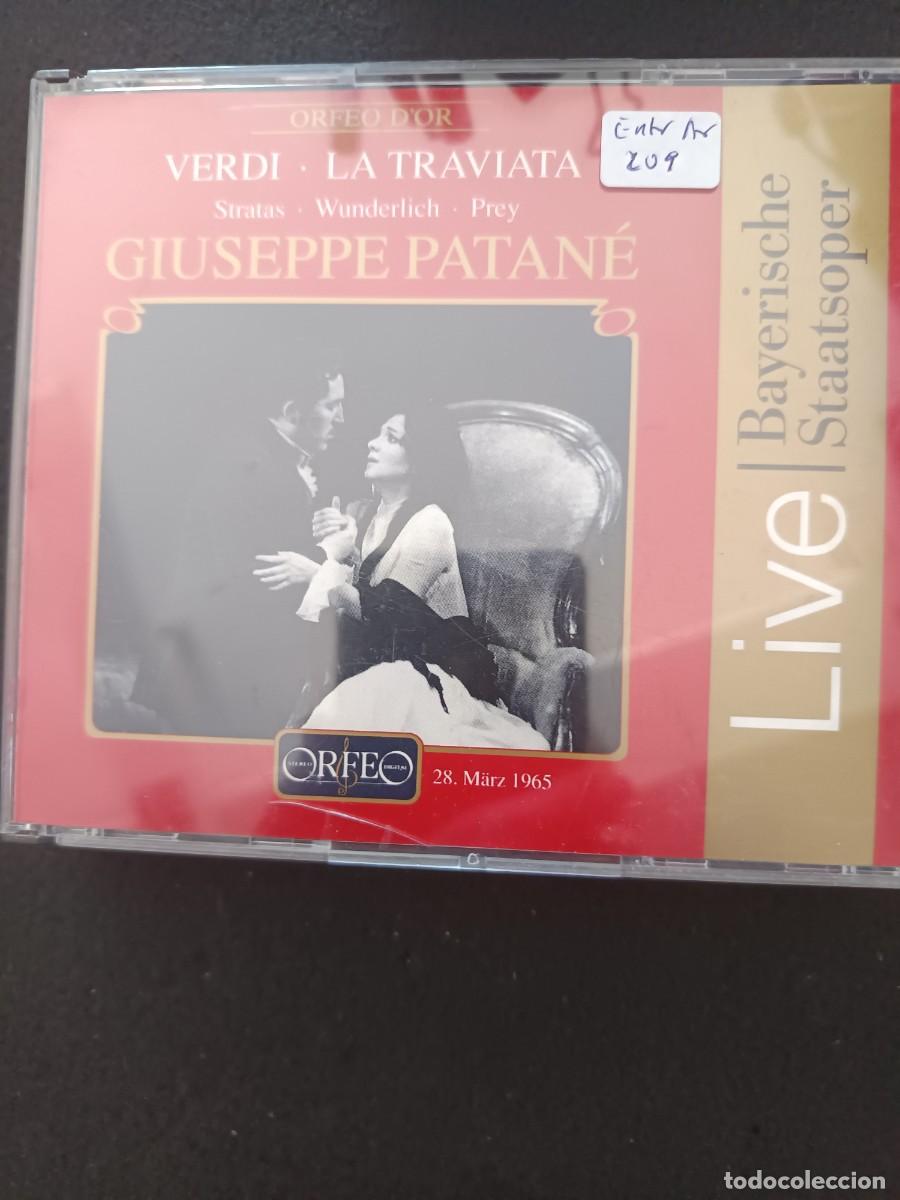 CDs de m&uacute;sica: 2CD. VERDI: LA TRAVIATA. DIR: GIUSEPPE PATAN&Eacute;. INT&Eacute;RP: STRATAS, WUNDERLICH, PREY. LIVE. 28. MARZO.