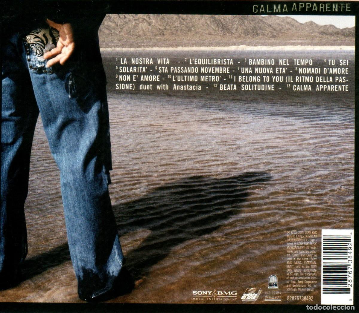 CDs de m&uacute;sica: EROS RAMAZZOTTI. CALMA APARENTE. CD. - Foto 3