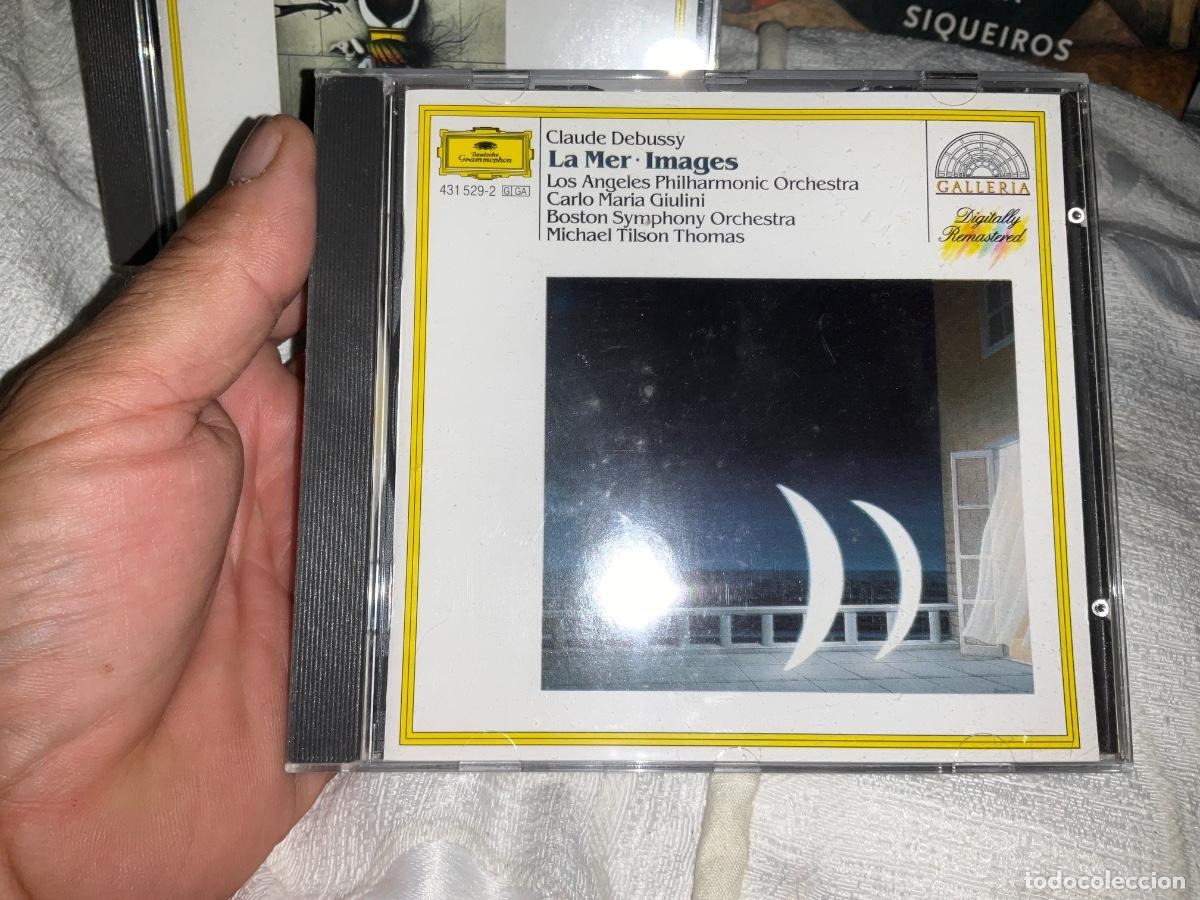 CDs de m&uacute;sica: CLAUDE DEBUSSY, LA MER, IMAGES. CARLO MAR&Iacute;A GIULINI, MICHAEL TILSON THOMAS. CD