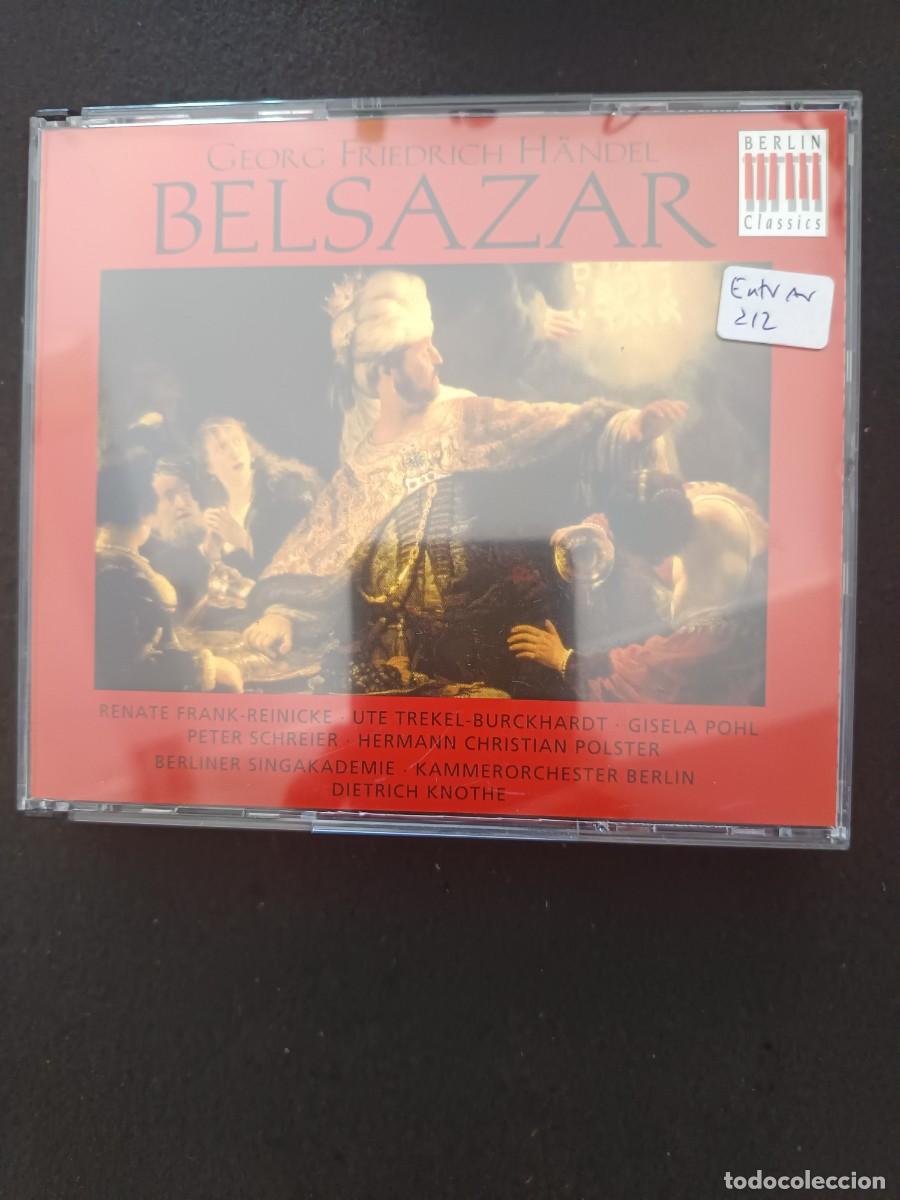 CDs de m&uacute;sica: 3CD. H&Auml;NDEL: BELSAZAR. DIR: DIETRICH KNOTHE. TENOR: PETER SCHREIER