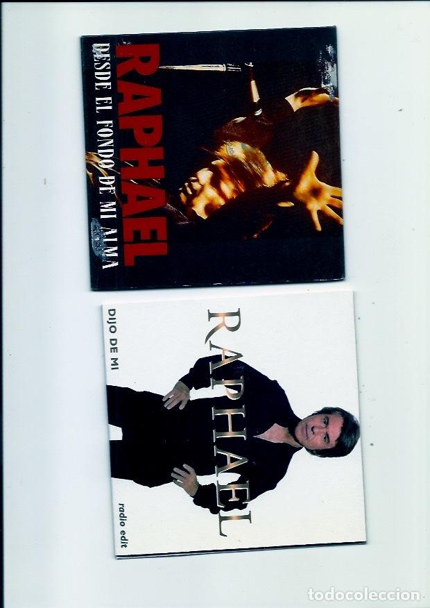 CDs de m&uacute;sica: RAPHAEL. Soy lo peor. Llego Navidad. Desde el fondo de mi alma. Mi querida Espa&ntilde;a... (10 cd singles)