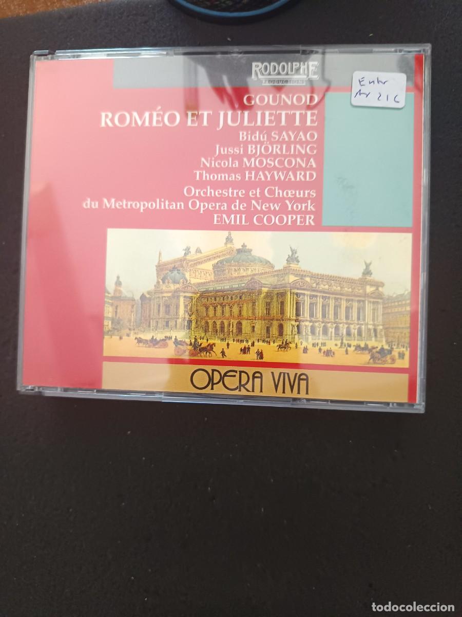 CDs de m&uacute;sica: 2CD. GOUNOD: ROM&Eacute;O ET JULIETTE. DIR: EMIL COOPER. ENREGISTR&Eacute; &Agrave; NEW YORK LE 1 F&Eacute;VRIER 1947