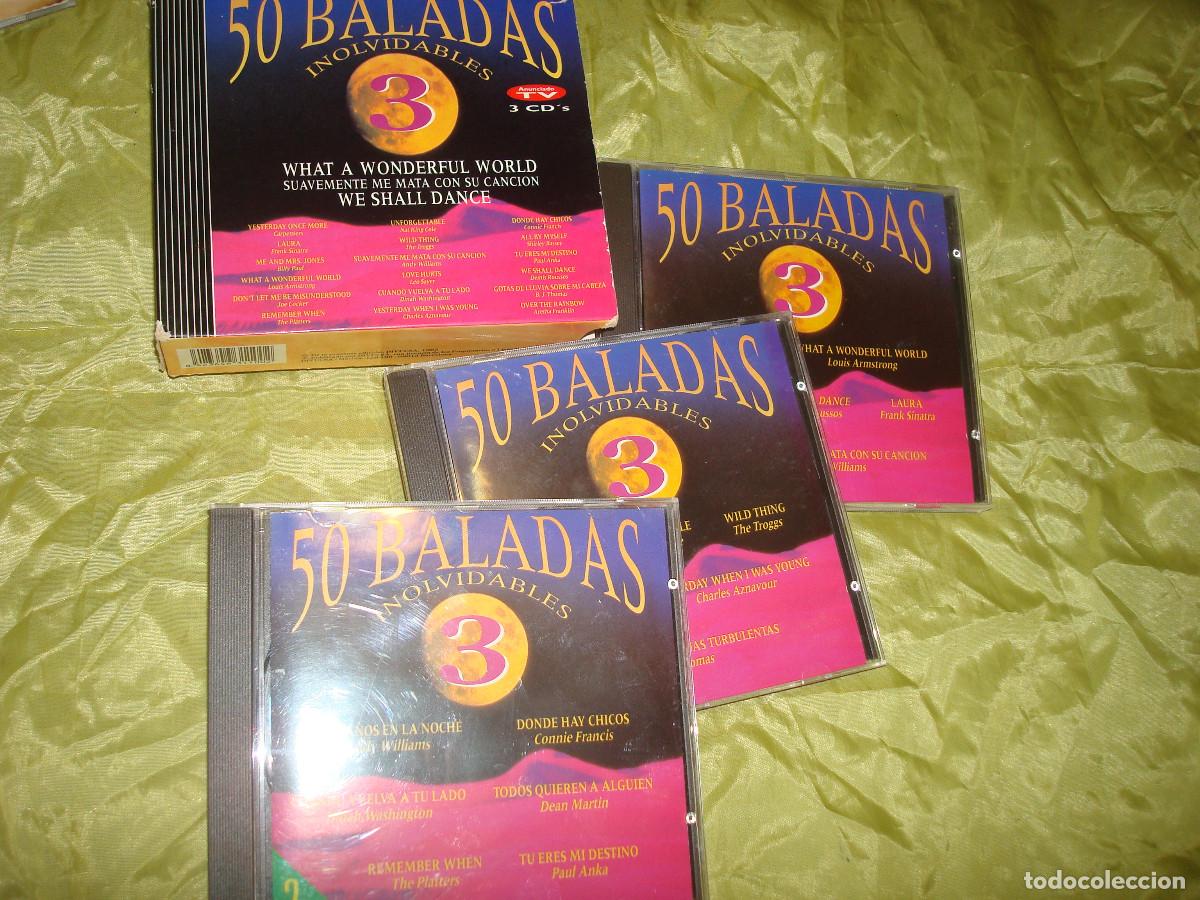 CDs de m&uacute;sica: 50 BALADAS INOLVIDABLES 3. CAJA CON 3 CD&acute;S(#)