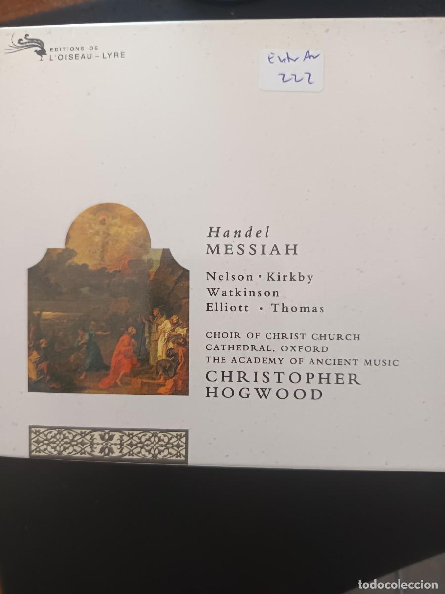 CDs de m&uacute;sica: 2CD. H&Auml;NDEL. MESSIAH. DIR: CHRISTOPHER HOGWOOD. INT&Eacute;RP: NELSON, KIRBY, WATKINSON, ELLIOT, THOMAS - Foto 1