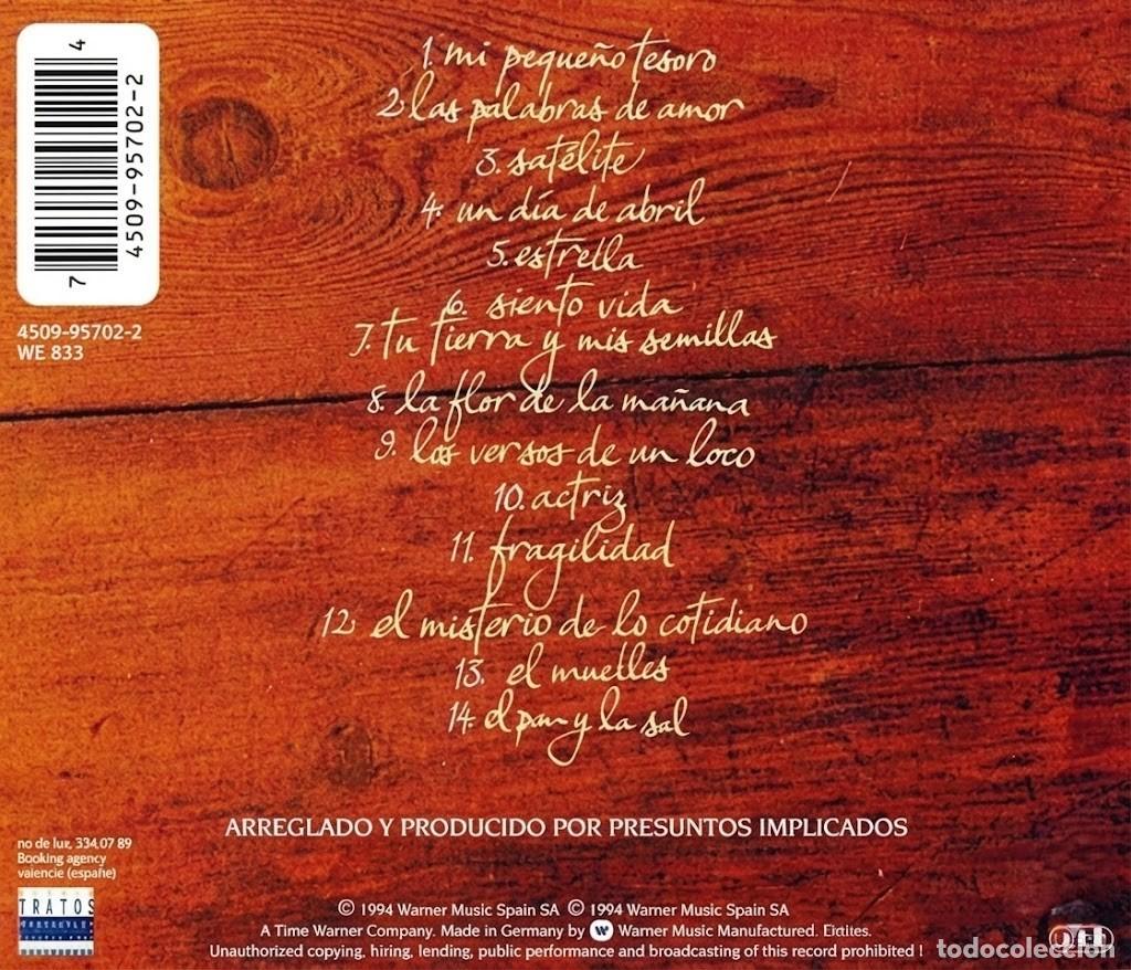 CDs de m&uacute;sica: PRESUNTOS IMPLICADOS. EL PAN Y LA SAL. CD. - Foto 2