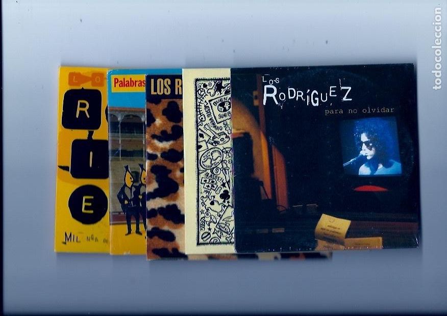 CDs de m&uacute;sica: LOS RODRIGUEZ. Palabras mas, palabras menos. Enganchate conmigo. Mi enfermedad. Para (5 cd single )