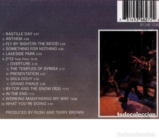 CDs de m&uacute;sica: RUSH. ALL THE WORLDS A STAGE. CD. - Foto 2