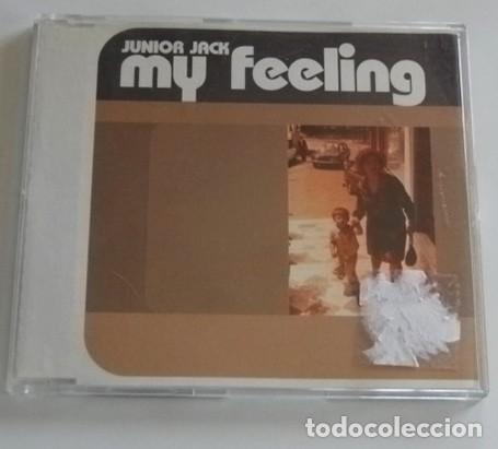 CDs de m&uacute;sica: JUNIOR JACK ( DJ y productor italiano de m&uacute;sica house ) - MY FEELING - CD DE 3 TEMAS - HAPPINESS