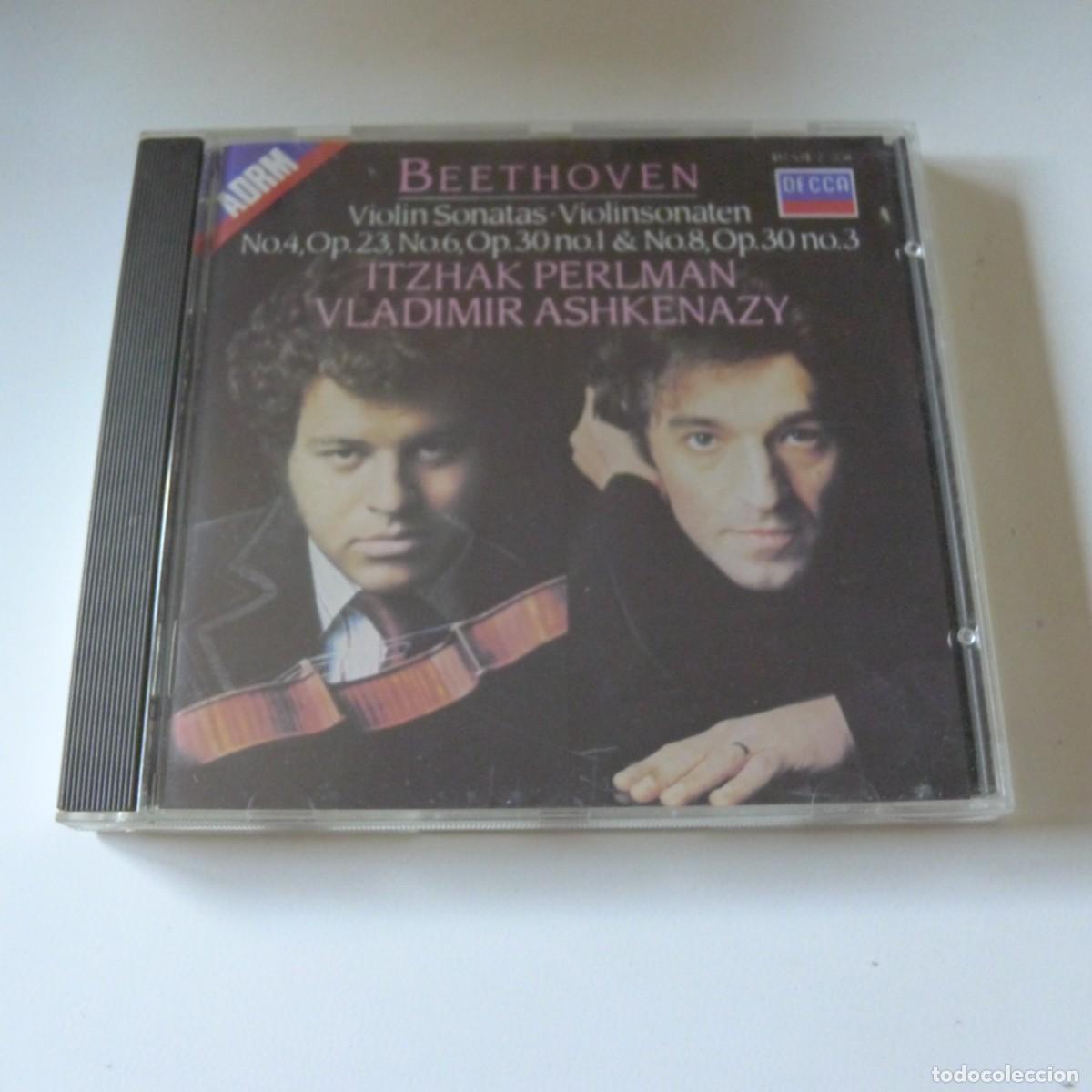 CDs de m&uacute;sica: Beethoven , Itzhak Perlman, Vladimir Ashkenazy &ndash; Violin Sonatas Nos. 4,6 & 8 CD