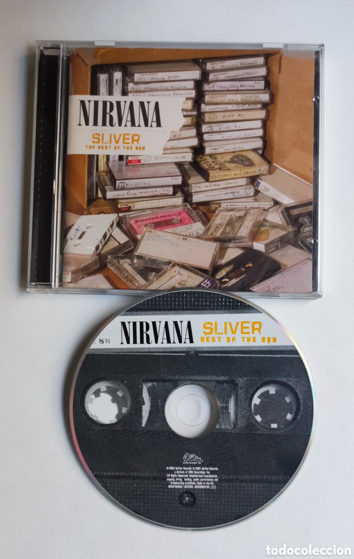 CDs de m&uacute;sica: NIRVANA - SLIVER THE BEST OF THE BOX / GEFFEN RECORDS 2005 CD - LIBRITO CON HISTORIAL DISCOGR&Aacute;FICO
