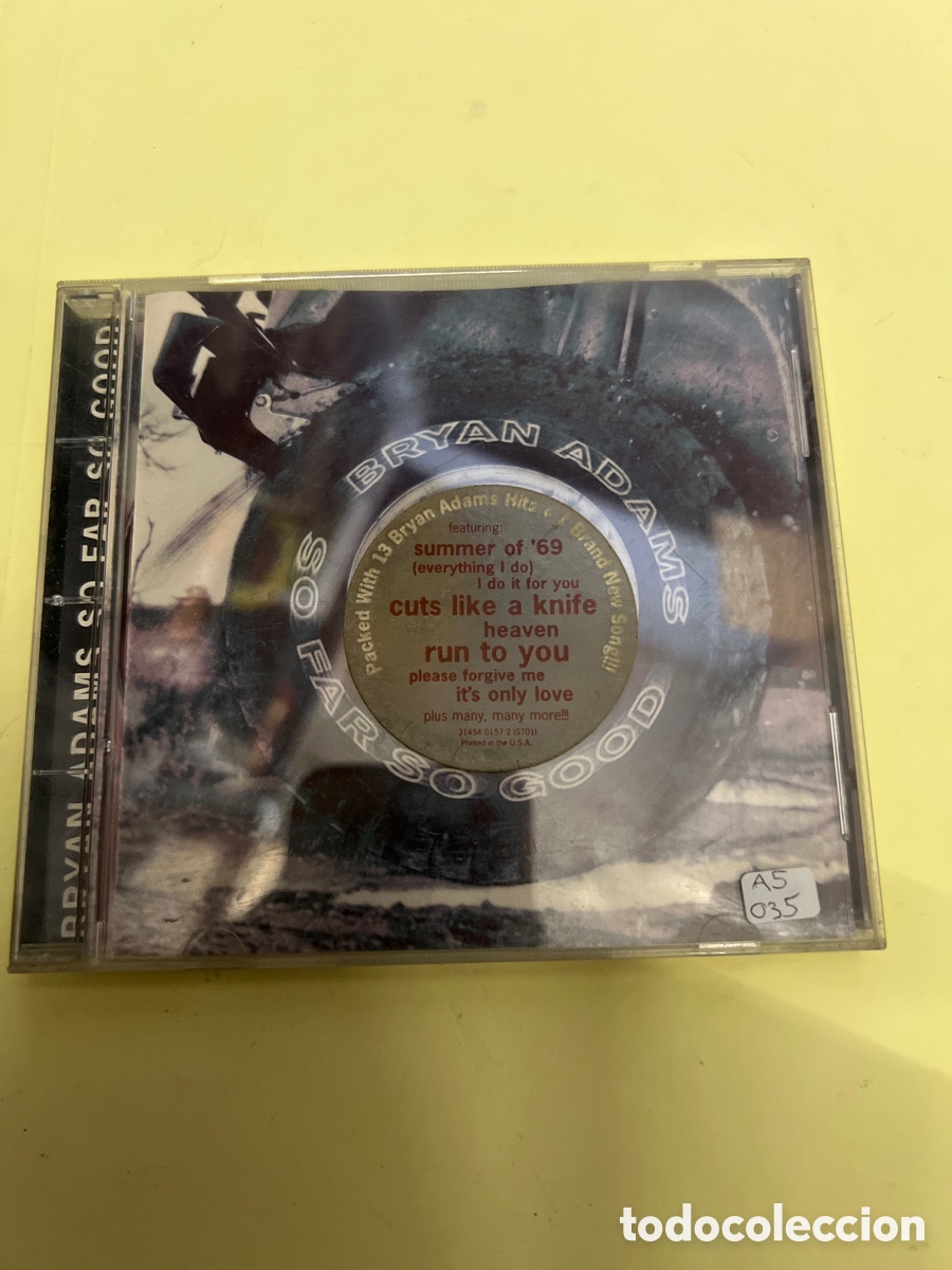 CDs de m&uacute;sica: T1/D3/70. CD. Bryan Adams &ndash; So Far So Good