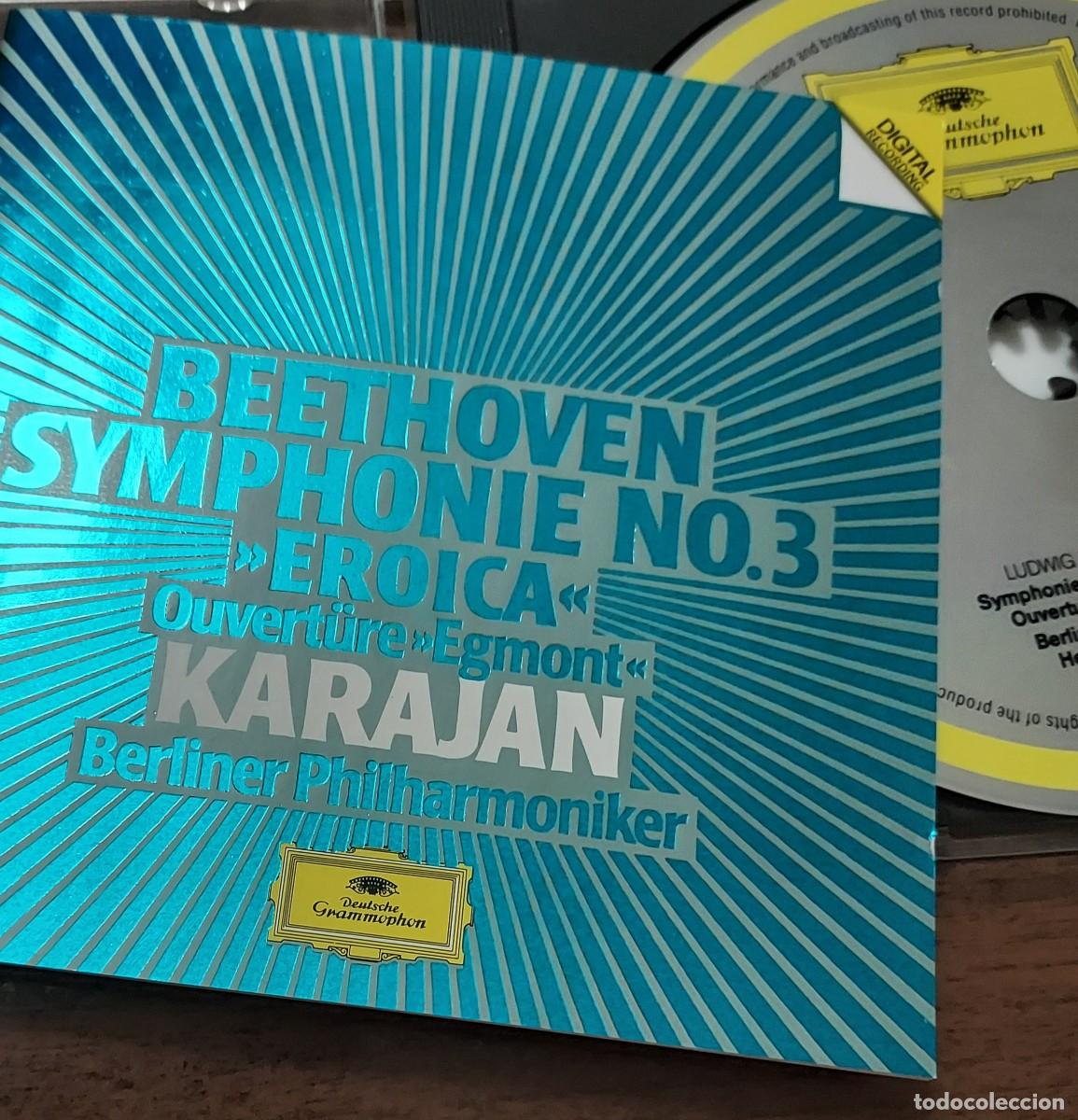CDs de m&uacute;sica: BEETHOVEN - HERBERT VON KARAJAN - BERLINER PHILARMONIKER - SINFONIA N&ordm;3 EROICA - EGMONT - CD ALBUM