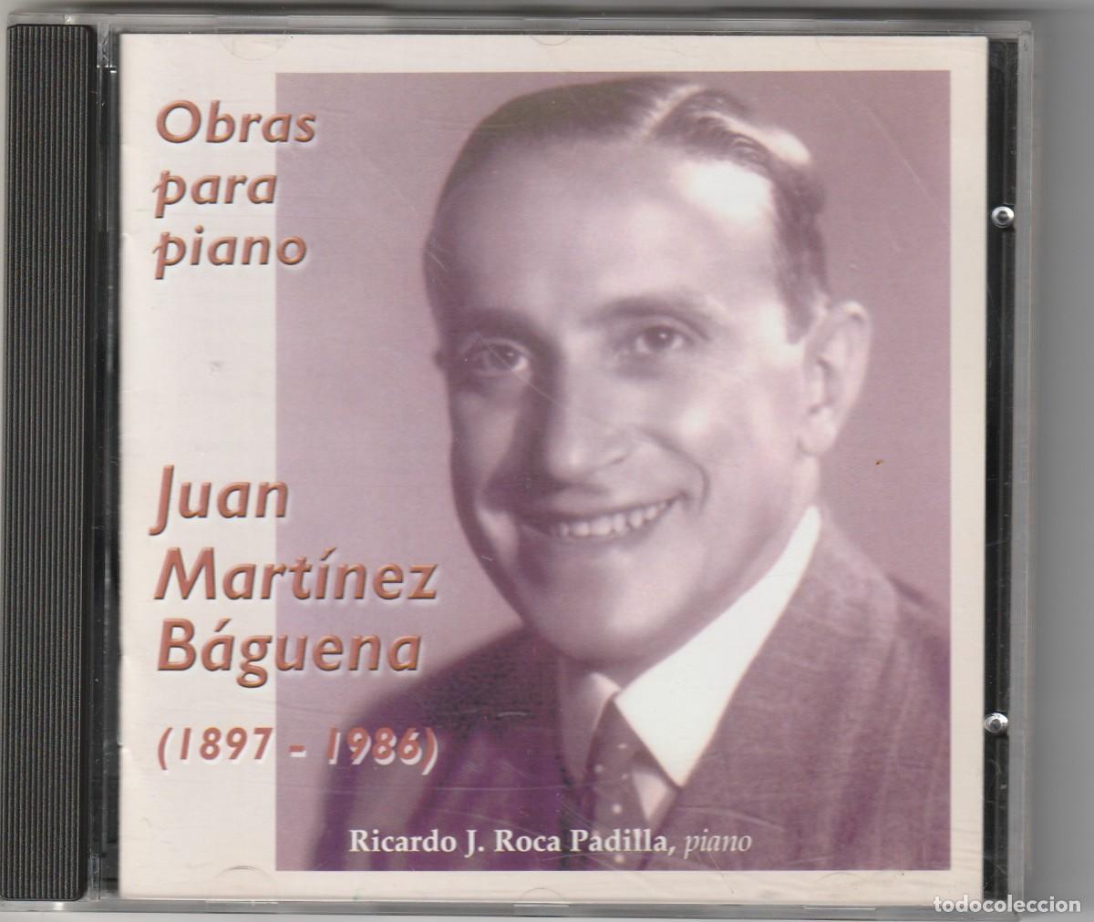CDs de m&uacute;sica: JUAN MARTINEZ BAGUENA - OBRAS PARA PIANO (CD EGT 2002)