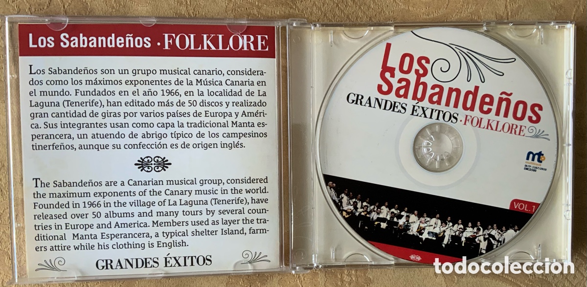 CDs de m&uacute;sica: CD LOS SABANDE&Ntilde;OS GRANDES &Eacute;XITOS - Foto 2