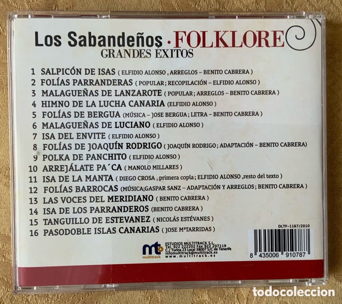 CDs de m&uacute;sica: CD LOS SABANDE&Ntilde;OS GRANDES &Eacute;XITOS - Foto 3