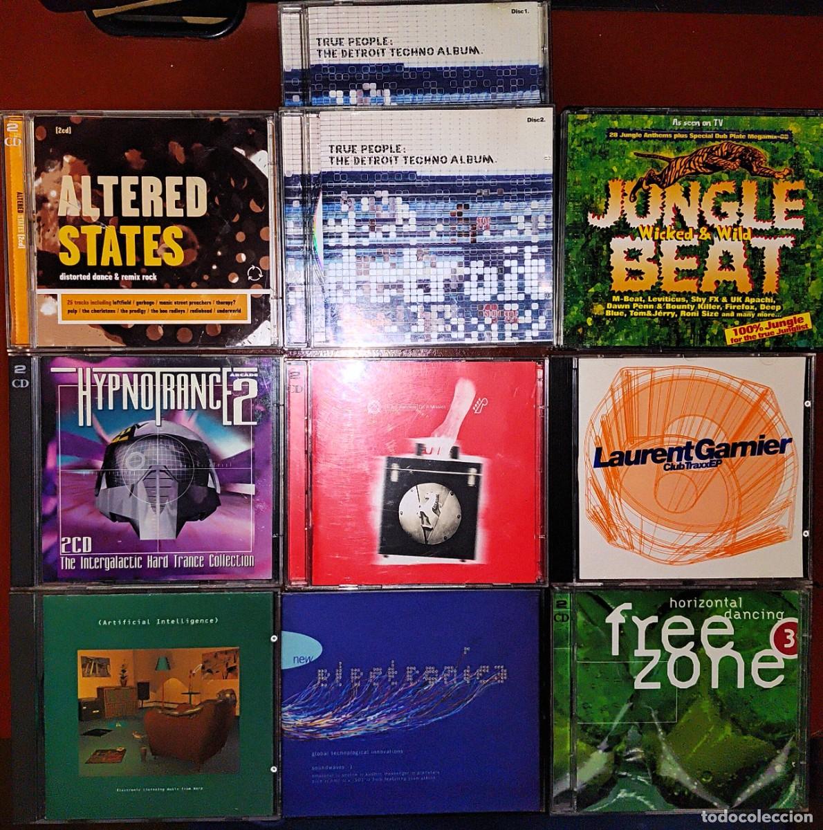 CDs de m&uacute;sica: Lote de 10 CDs m&uacute;sica electr&oacute;nica, jungle, techno, trance, drumm n'bass...