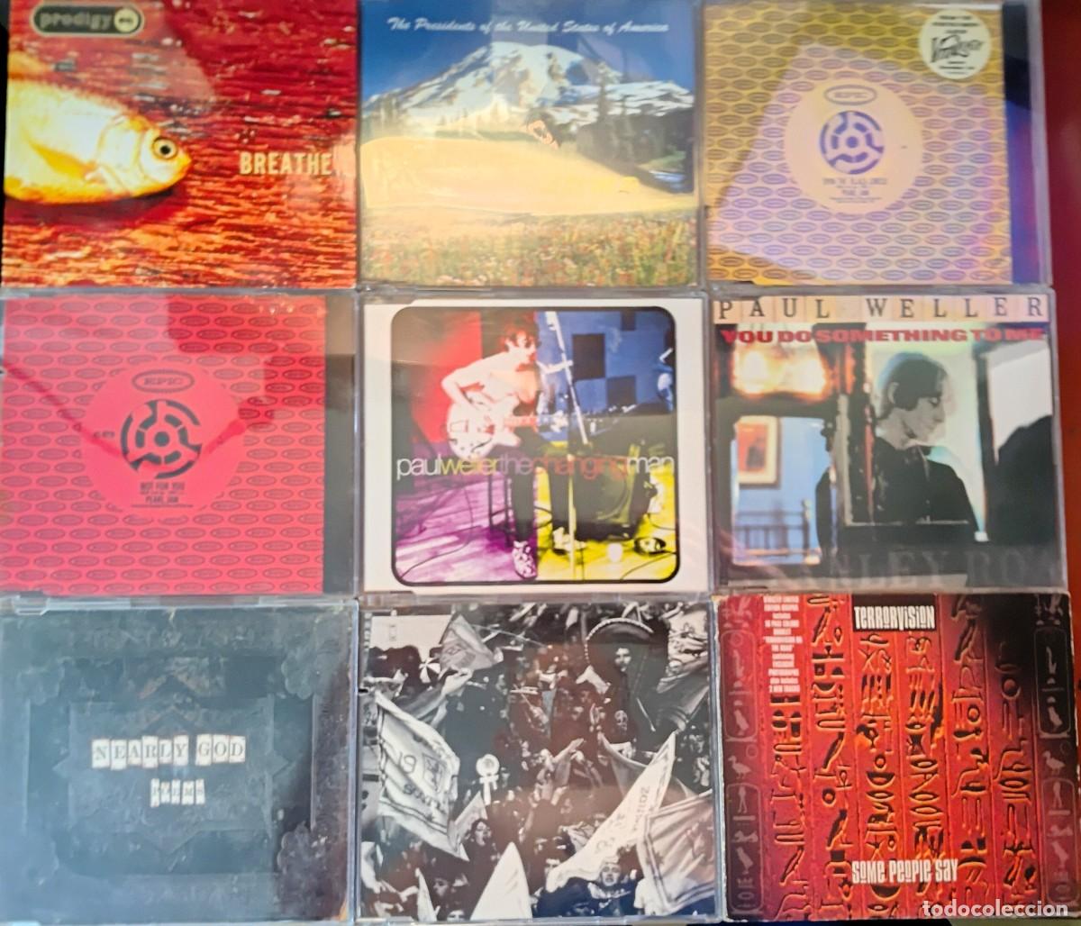 CDs de m&uacute;sica: Lote CD single diversos artistas Pop, rock, Indie, electr&oacute;nica...