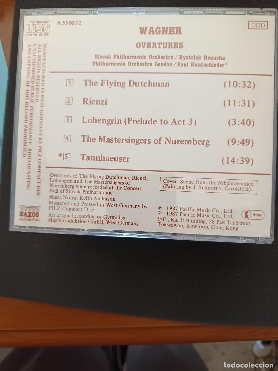 CDs de m&uacute;sica: WAGNER: OVERTURES. (NAXOS) - Foto 2