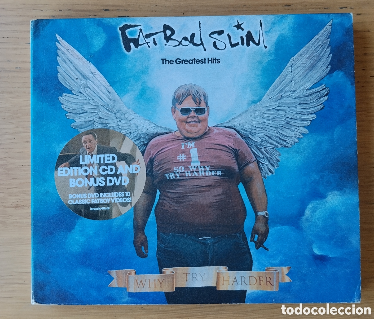 CDs de m&uacute;sica: FATBOY SLIM: &rdquo;THE GREATEST HITS (WHY TRY HARDER)&rdquo; CD + DVD 2006 - BIG BEAT