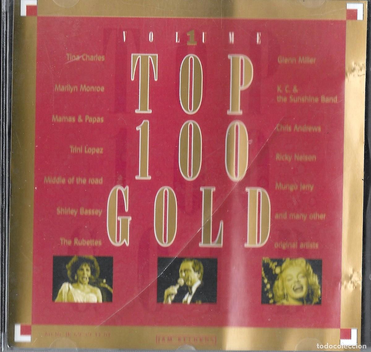 CDs de m&uacute;sica: 4 CD'S TOP 100 GOLD CON 80 CANCIONES DE VARIOS INTERPRETES DE LOS A&Ntilde;OS 60-70