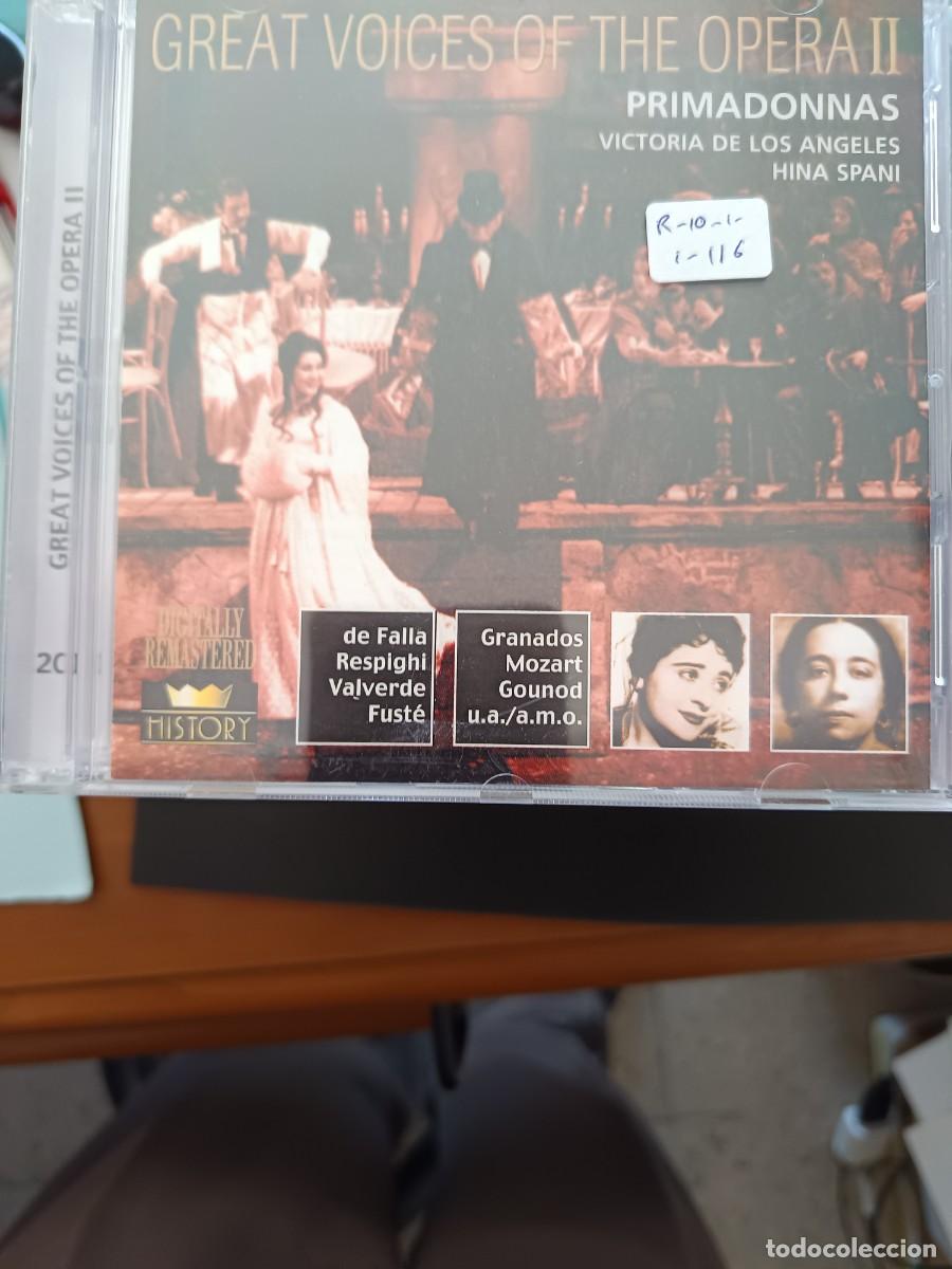 CDs de m&uacute;sica: VICTORIA DE LOS &Aacute;NGELES. HINA SPANI. GREAT VOICES OF THE OPERA II. PRIMADONNAS