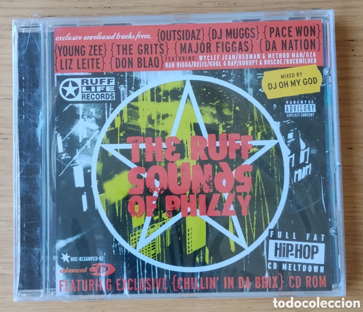 CDs de m&uacute;sica: VARIOUS MIXED BY DJ OH MY GOD: &rdquo;RUFFLIFE & HHC PRESENT: THE RUFF SOUND OF PHILLY&rdquo; CD 2001- HIP-HOP