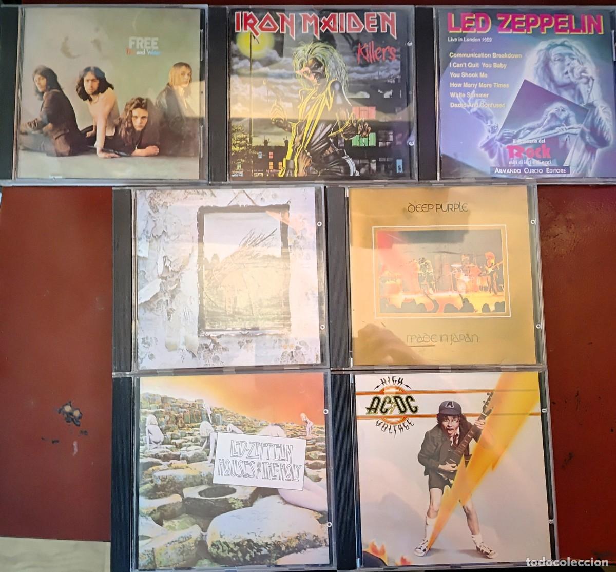 CDs de m&uacute;sica: Lote 7 CD hard rock Led Zeppelin, Deep Purple...