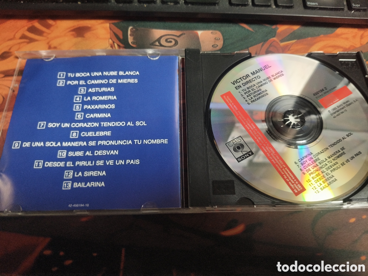 CDs de m&uacute;sica: V&iacute;ctor Manuel en directo - Cd - Foto 2