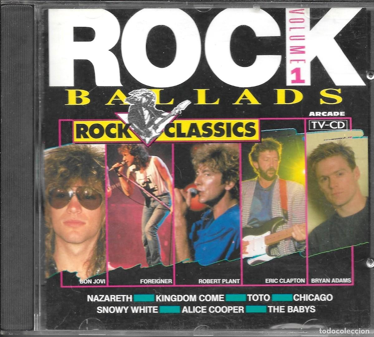 CDs de m&uacute;sica: CD ROCK BALLADS ROCK CLASSICS VOLUMEN 1 12 TEMAS DISTINTOSINTERPRETES