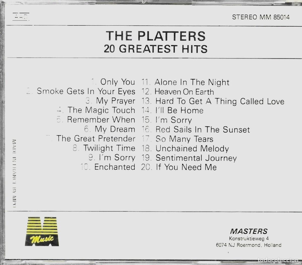CDs de m&uacute;sica: CD THE PLATERS 20 GREATES HITS - Foto 2