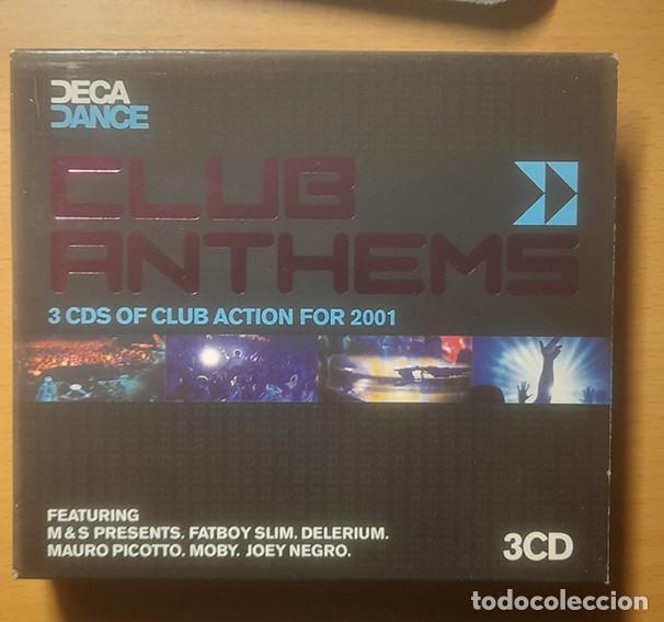 CDs de m&uacute;sica: CLUB ANTHEMS 2001 fatboy slim, moby, joey negro...