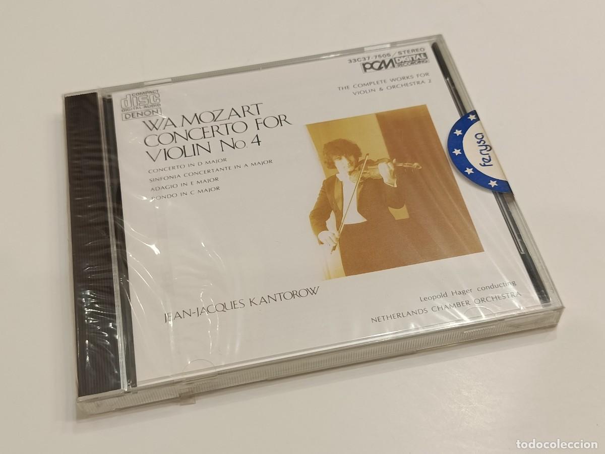 CDs de m&uacute;sica: MOZART CONCERTOS FOR VIOLIN No.4 - JEAN-JACQUES KANTOROW - DENON JAPAN (1985) CD 33C37-7505 -PRECINT