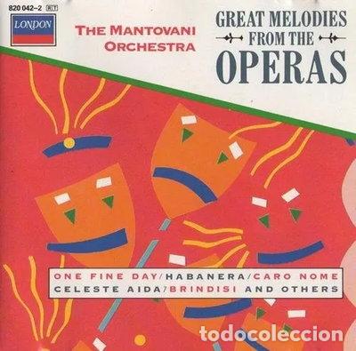 CDs de m&uacute;sica: Great Melodies From Opera- 0042282004222