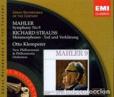 CDs de m&uacute;sica: Mahler: Symphony No. 9 & Richard Strauss: Metamorphosen - Tod und Verkl&auml;rung- 0094638000822