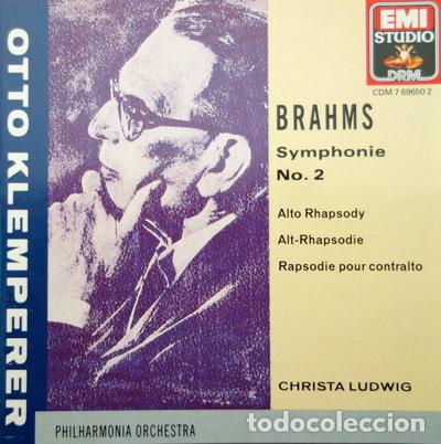 CDs de m&uacute;sica: Brahms: Symphony No. 2; Alto Rhapsody- 0077776965024