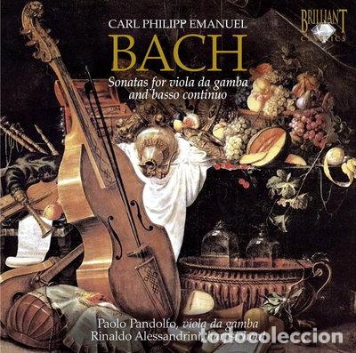 CDs de m&uacute;sica: CPE Bach: Sonatas for Viola da Gamba and Basso Continuo- 5028421933627