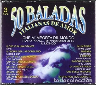 CDs de m&uacute;sica: 50 Baladas Italianas De Amor- 8423646331031