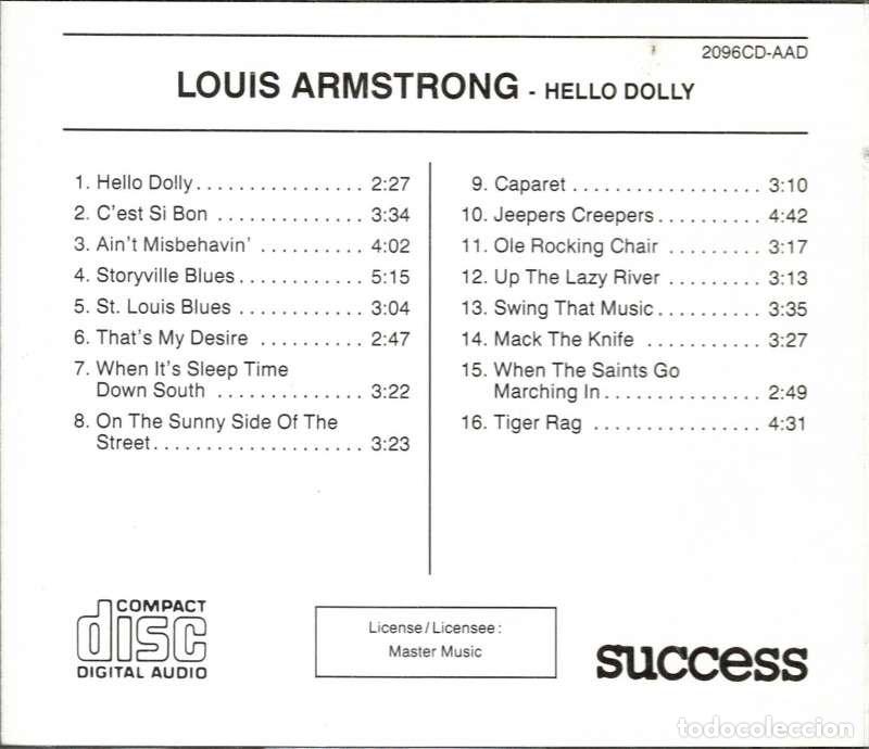CDs de m&uacute;sica: Louis Armstrong - Hello Dolly. CD - Foto 2