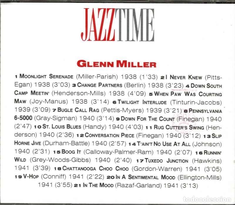 CDs de m&uacute;sica: Glenn Miller - Jazz Time. CD - Foto 2