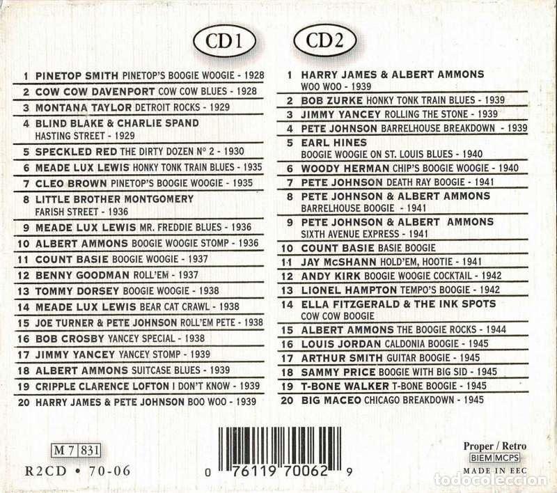 CDs de m&uacute;sica: Boogie Woogie: The Gold Collection. 2 x CD - Foto 2