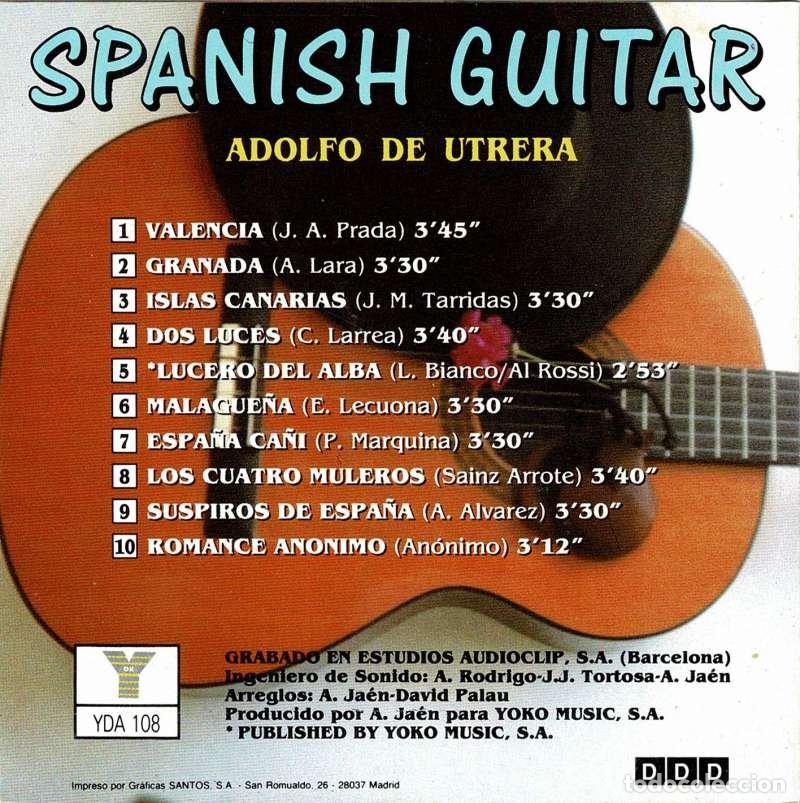 CDs de m&uacute;sica: Adolfo de Utrera - Spanish Guitar. CD - Foto 2