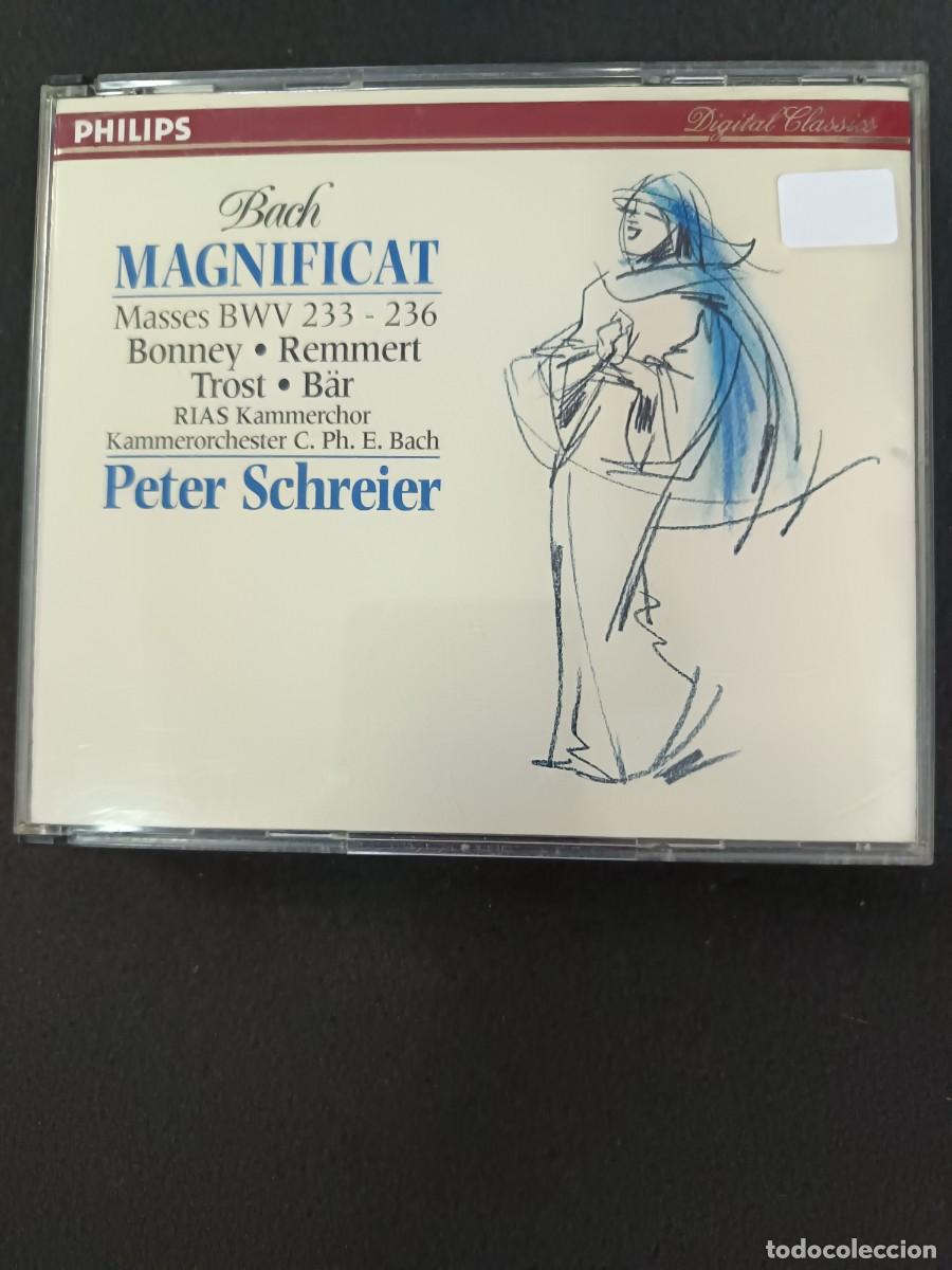 CDs de m&uacute;sica: BACH: MAGNIFICAT; MASSES BWV 233-236. DIR: PETER SCHREIER. INT&Eacute;RP: BONNEY, REMMERT, TROST, B&Auml;R