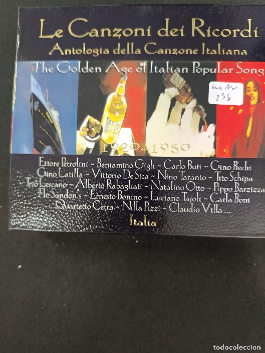 CDs de m&uacute;sica: 2 CD LE CANZONI DEI RICORDI. ANTOLOGIA DELLA CANZONE ITALIANA. THE GOLDEN AGE OF ITALIAN POPULAR SON