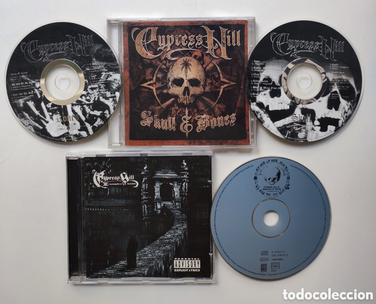 CDs de m&uacute;sica: 2 CD - CYPRESS HILL / III TEMPLES OF BOOM (1995) + SKULL & BONES (DOBLE CD 2000) - SONY MUSIC