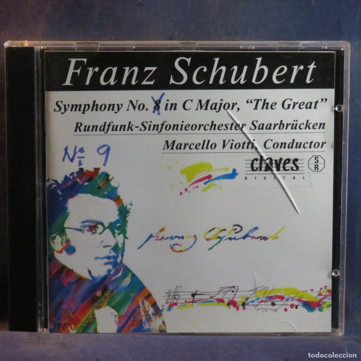 CDs de m&uacute;sica: FRANZ SCHUBERT &ndash; SYMPHONY NO. 8 IN C MAJOR, &rdquo;THE GREAT&rdquo; - CD