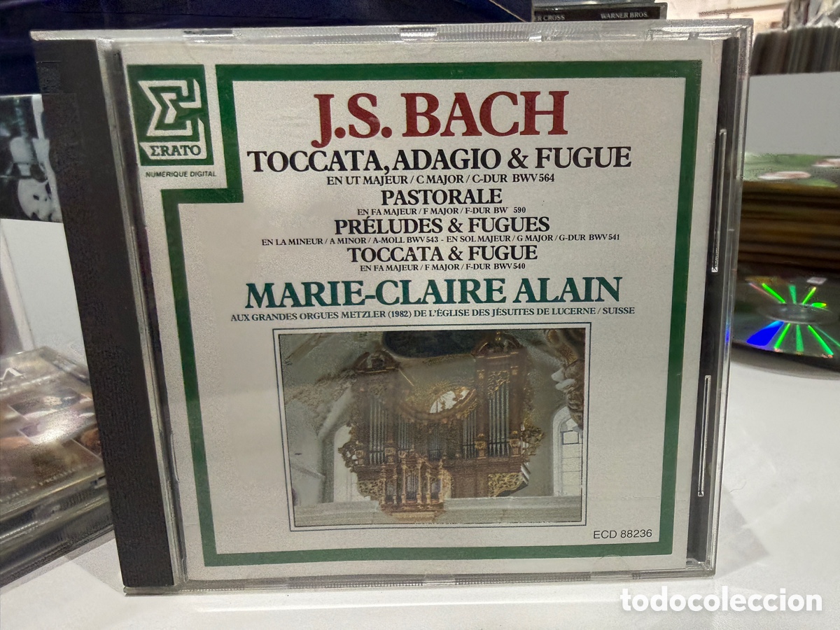 Music CDs: Bach - Marie-Claire Alain - Toccata, Adagio Et Fugue En Ut Majeur (CD)